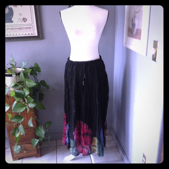 Tokyo Dresses & Skirts - Vintage tie-dye boho skirt
